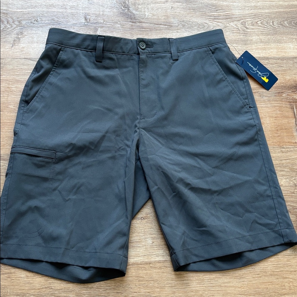 New Jack Nicklaus golf Shorts Mens 32 grey stretch SPF50 side pocket